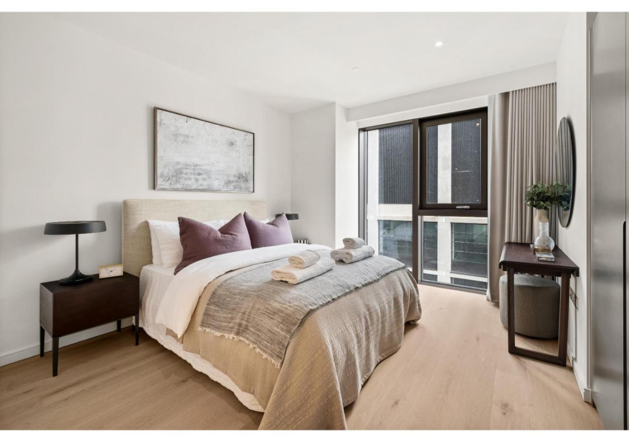 Elegant And Modern Apartments In Canary Wharf Right Next To Thames Londen Buitenkant foto