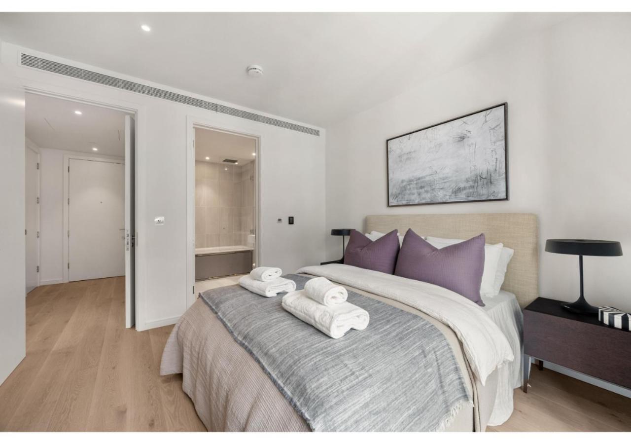 Elegant And Modern Apartments In Canary Wharf Right Next To Thames Londen Buitenkant foto