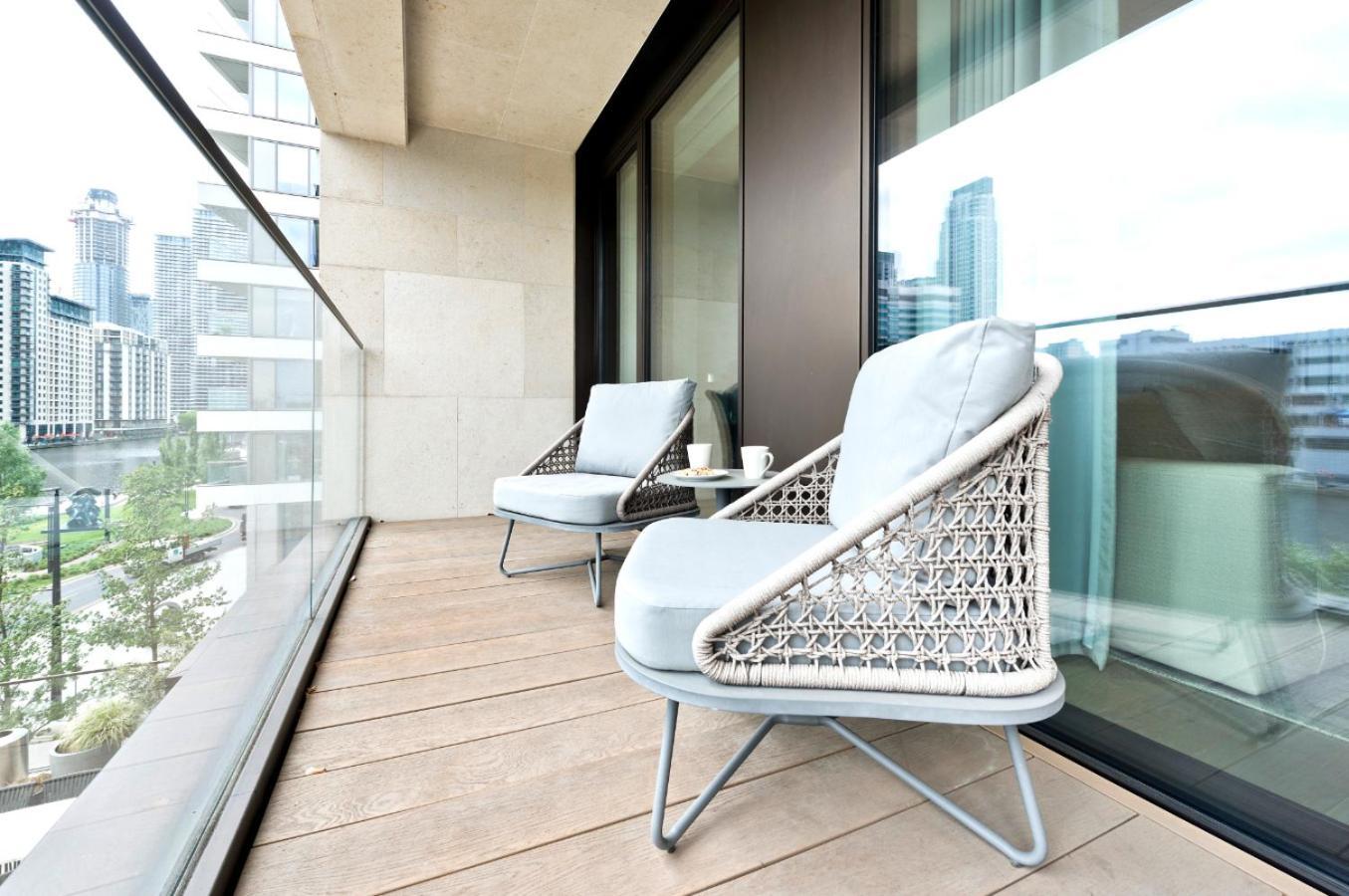 Elegant And Modern Apartments In Canary Wharf Right Next To Thames Londen Buitenkant foto