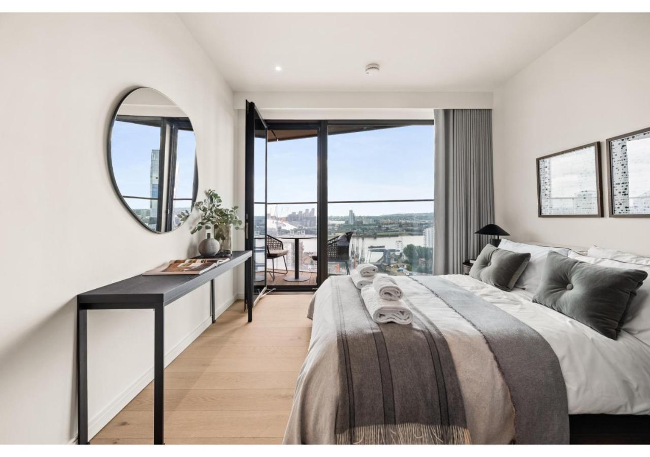 Elegant And Modern Apartments In Canary Wharf Right Next To Thames Londen Buitenkant foto