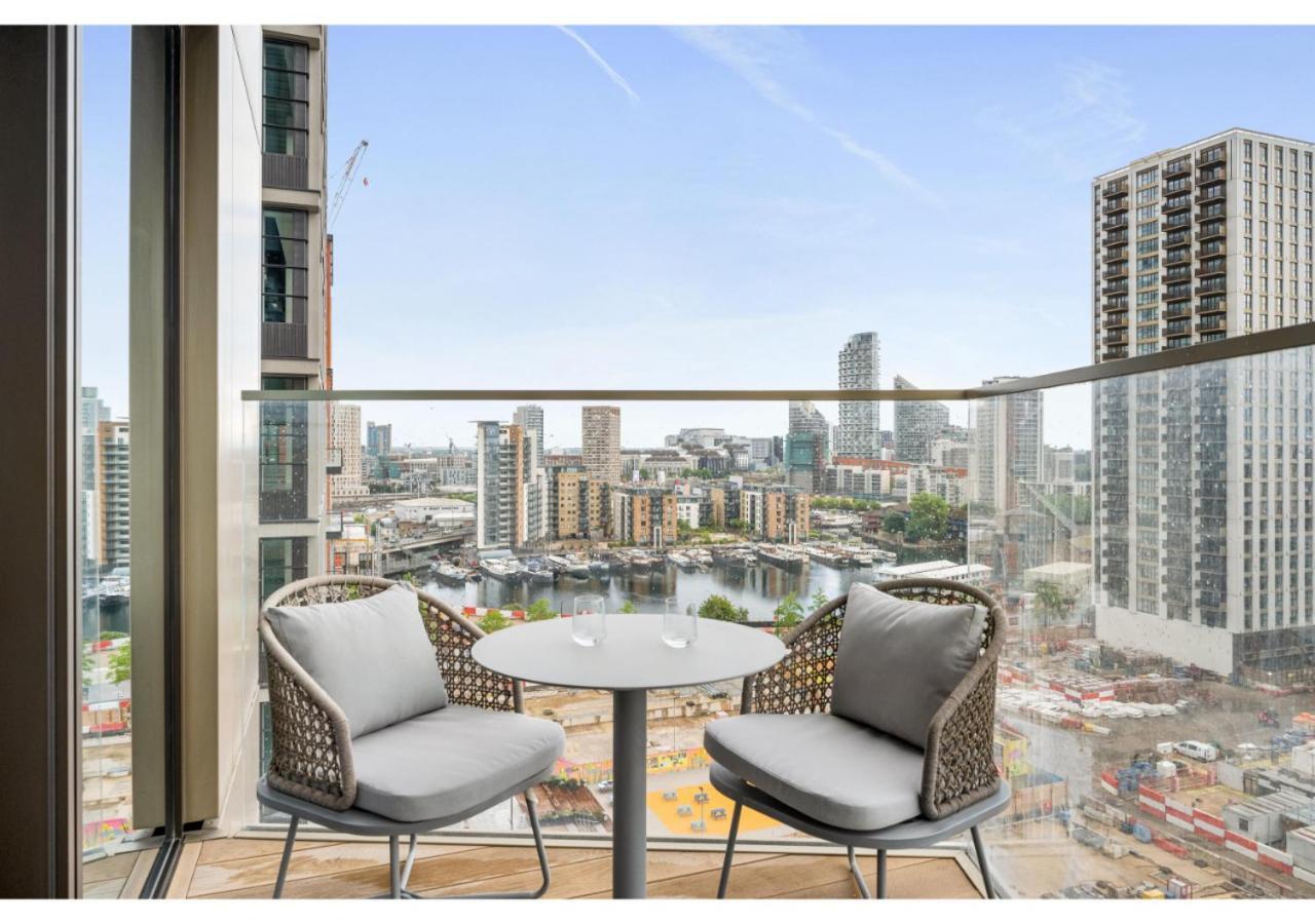 Elegant And Modern Apartments In Canary Wharf Right Next To Thames Londen Buitenkant foto