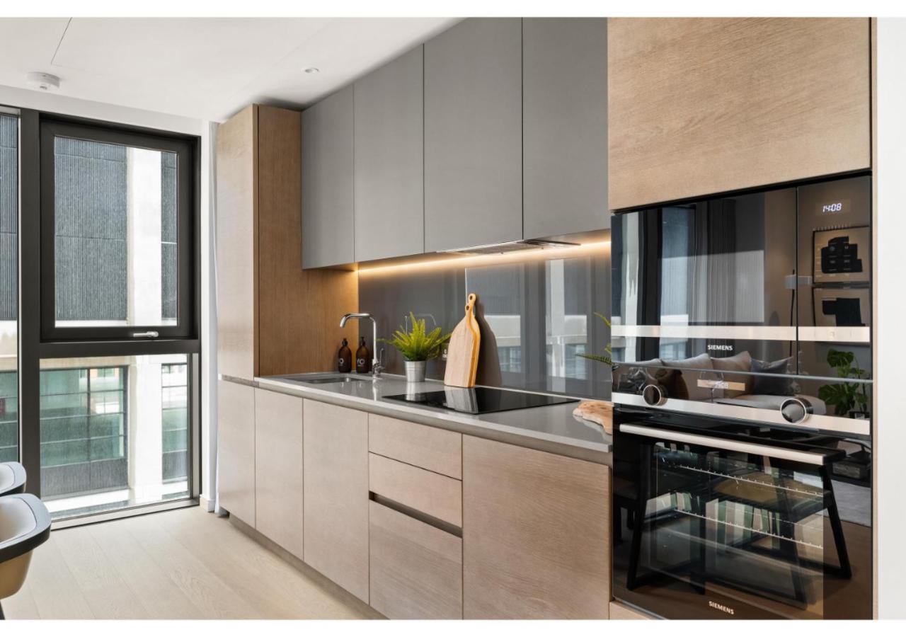 Elegant And Modern Apartments In Canary Wharf Right Next To Thames Londen Buitenkant foto