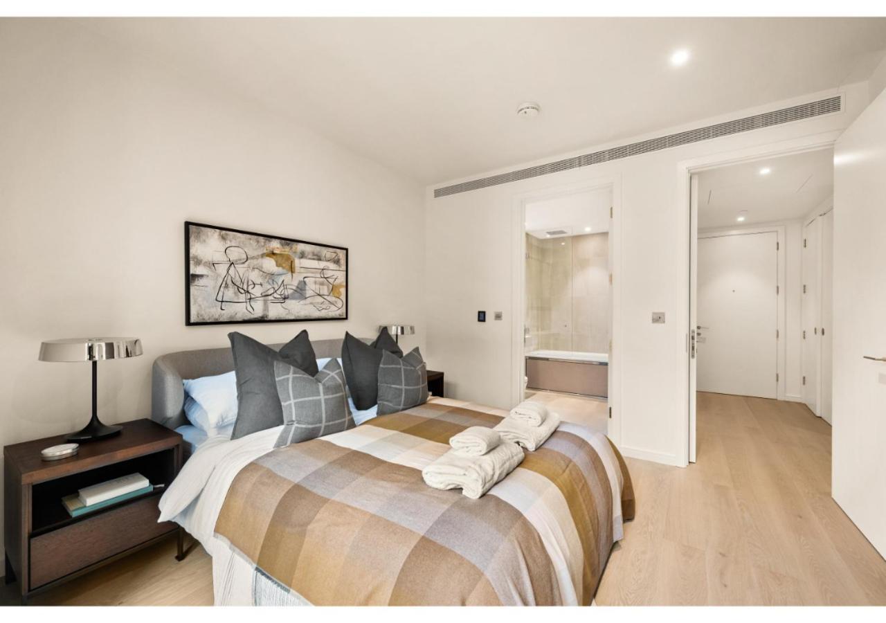 Elegant And Modern Apartments In Canary Wharf Right Next To Thames Londen Buitenkant foto