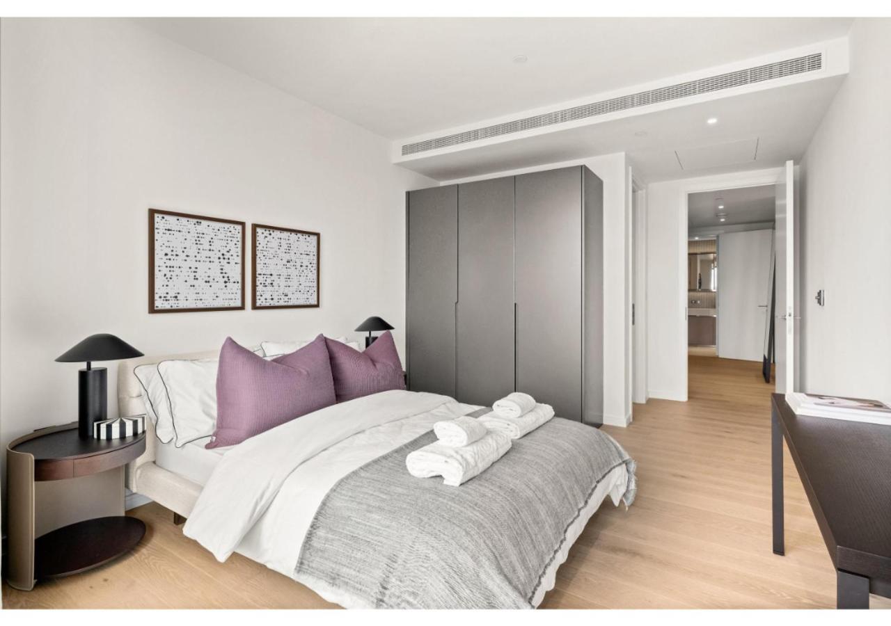 Elegant And Modern Apartments In Canary Wharf Right Next To Thames Londen Buitenkant foto