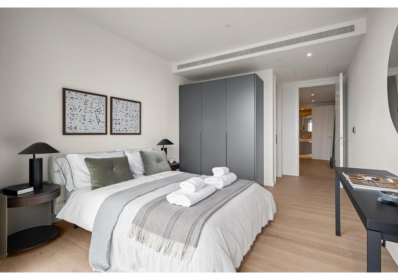 Elegant And Modern Apartments In Canary Wharf Right Next To Thames Londen Buitenkant foto