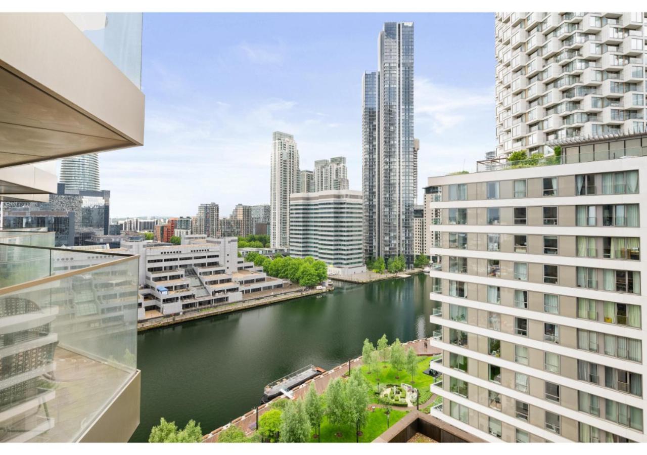 Elegant And Modern Apartments In Canary Wharf Right Next To Thames Londen Buitenkant foto