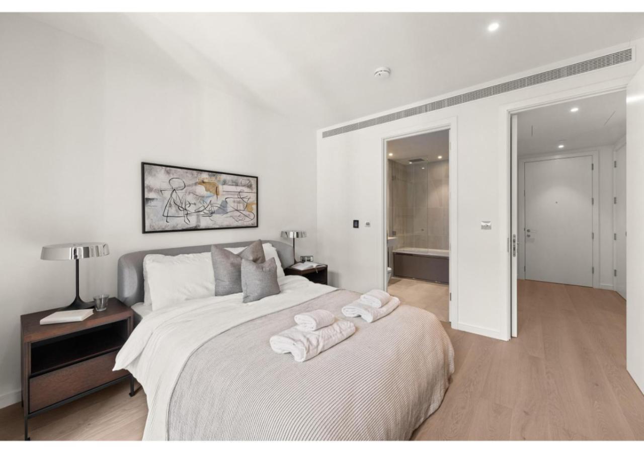 Elegant And Modern Apartments In Canary Wharf Right Next To Thames Londen Buitenkant foto