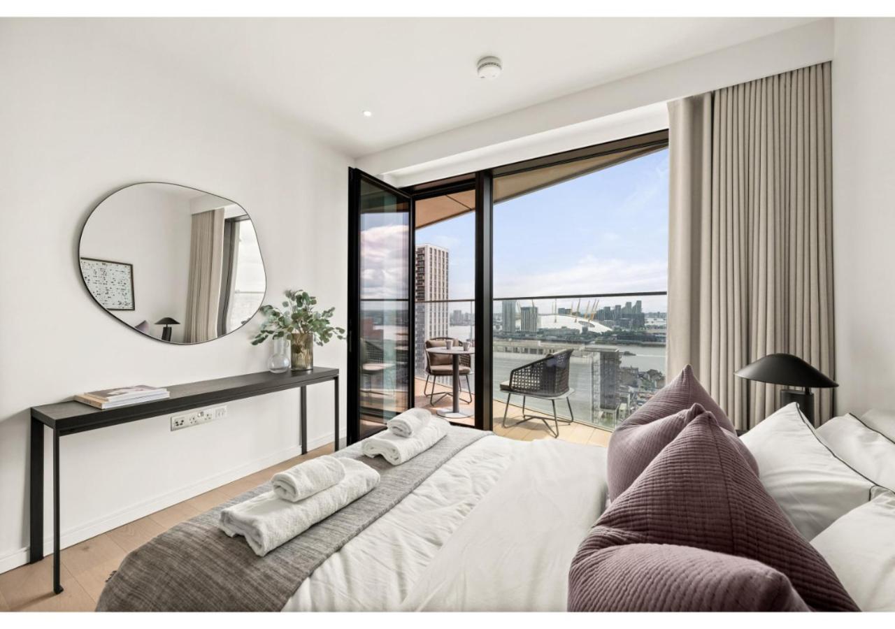 Elegant And Modern Apartments In Canary Wharf Right Next To Thames Londen Buitenkant foto