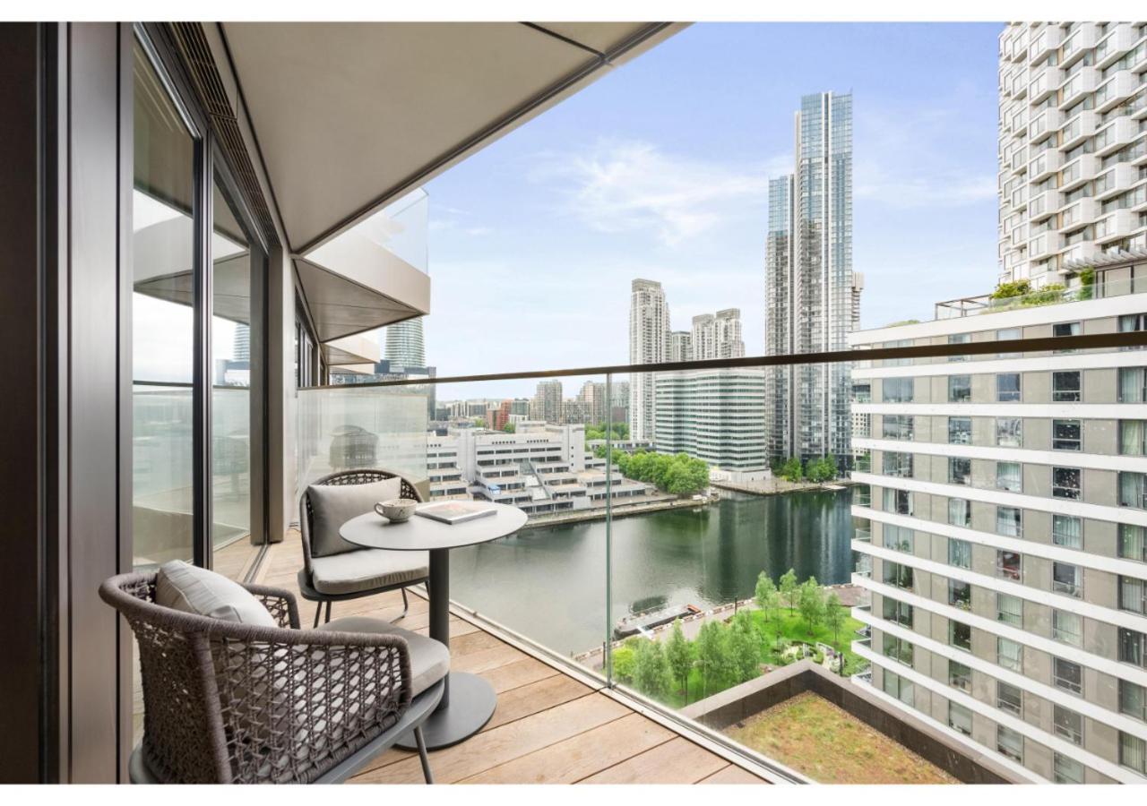 Elegant And Modern Apartments In Canary Wharf Right Next To Thames Londen Buitenkant foto