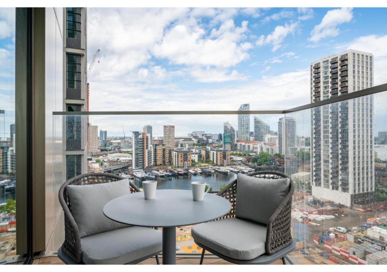 Elegant And Modern Apartments In Canary Wharf Right Next To Thames Londen Buitenkant foto