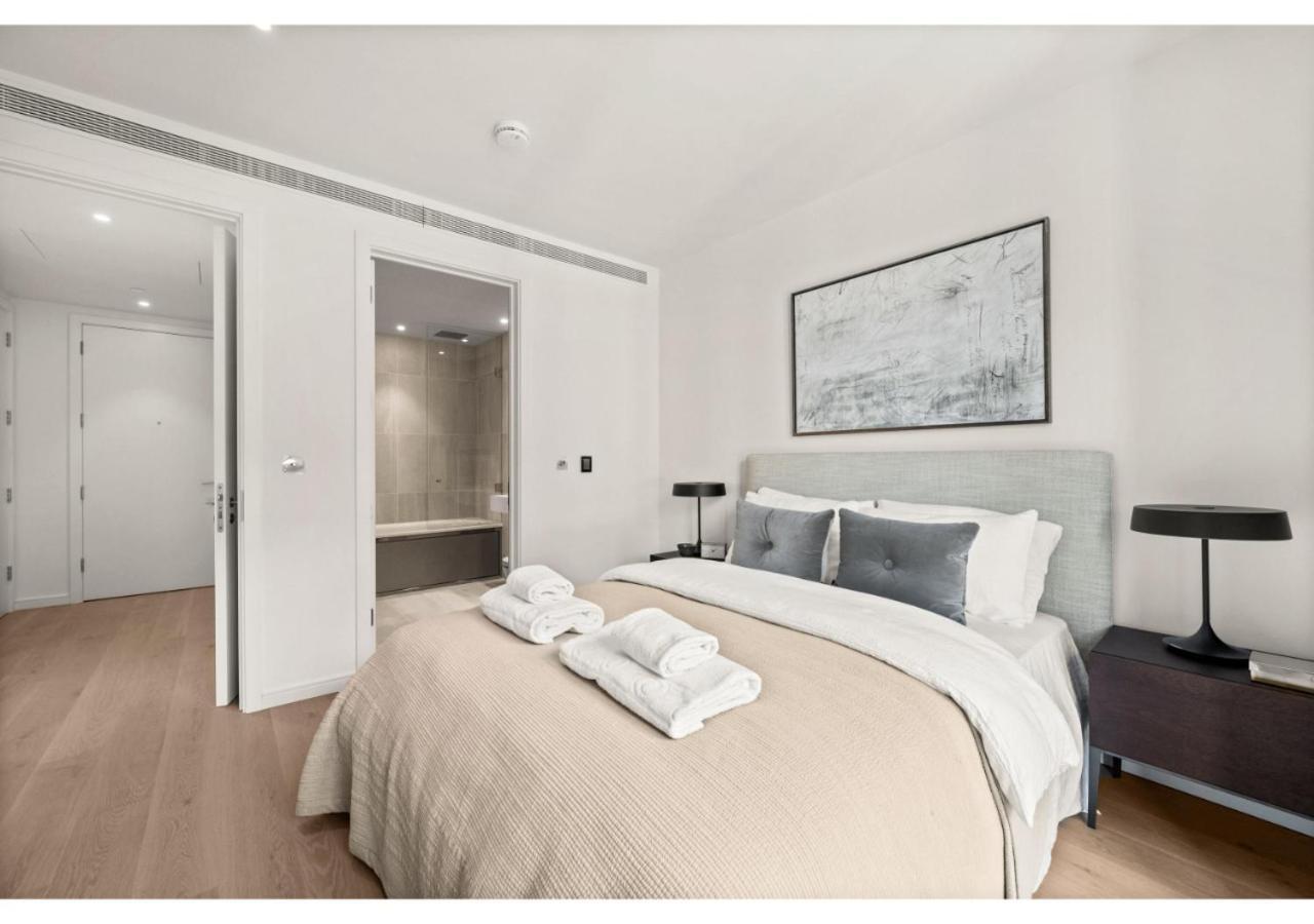 Elegant And Modern Apartments In Canary Wharf Right Next To Thames Londen Buitenkant foto