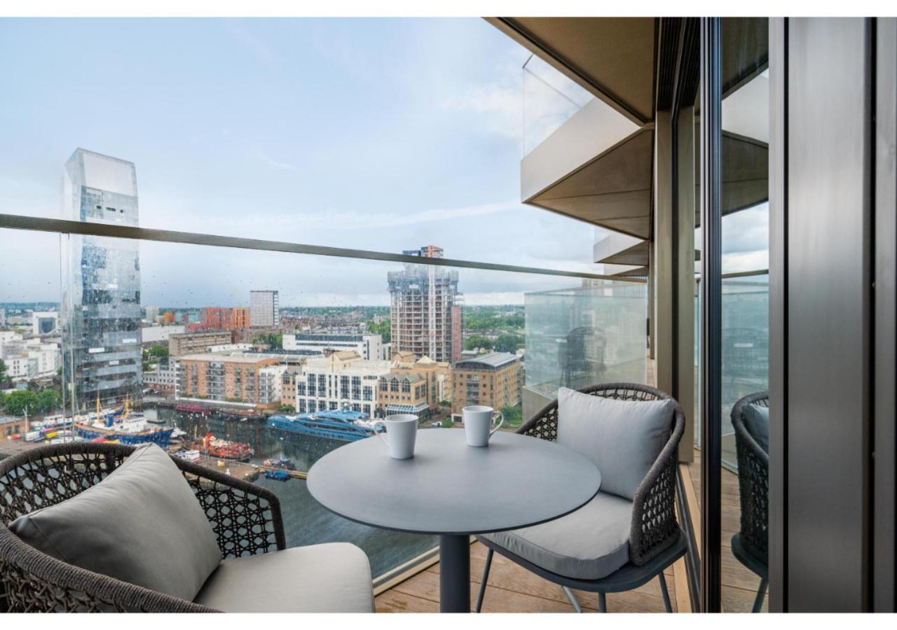 Elegant And Modern Apartments In Canary Wharf Right Next To Thames Londen Buitenkant foto