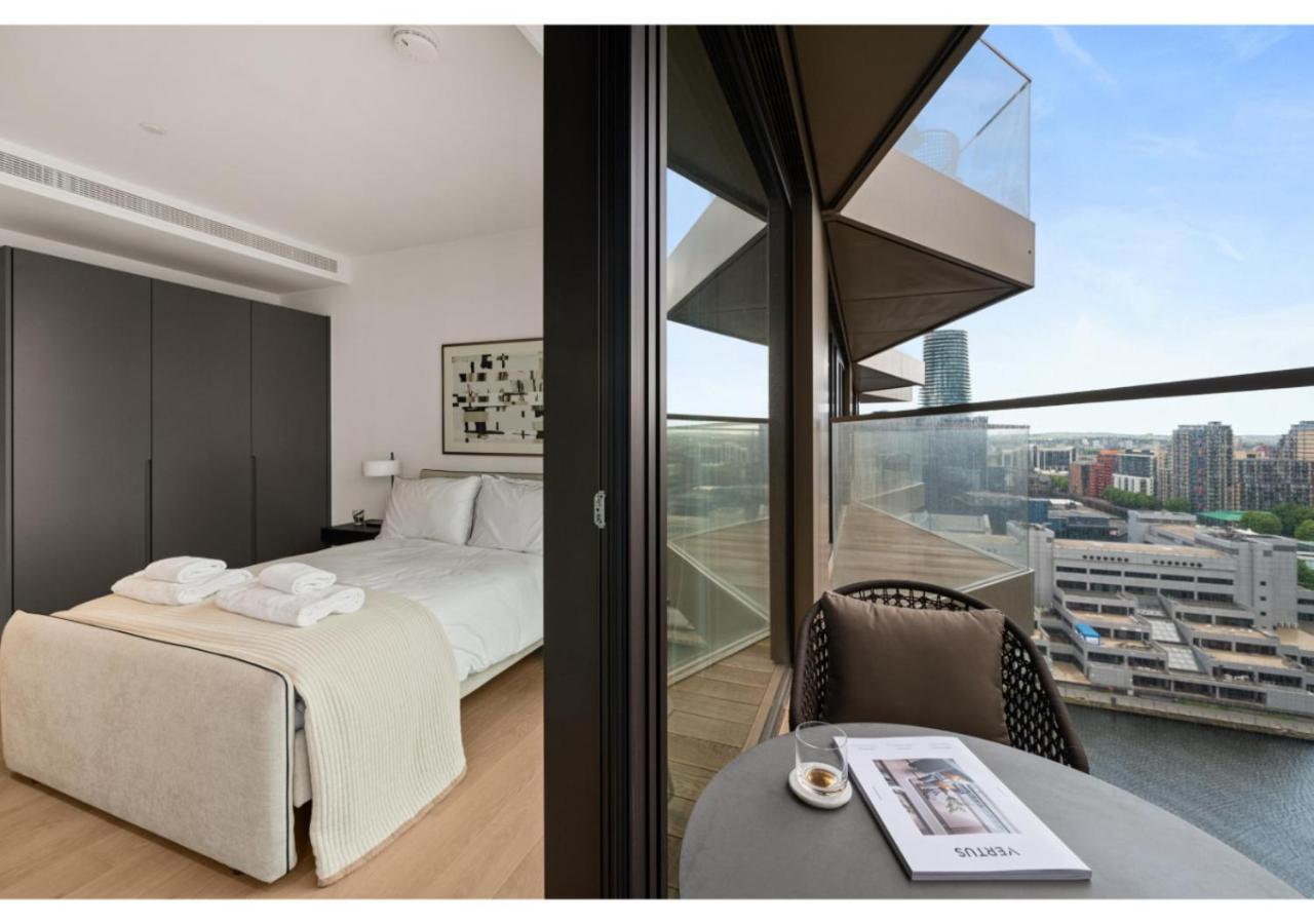 Elegant And Modern Apartments In Canary Wharf Right Next To Thames Londen Buitenkant foto