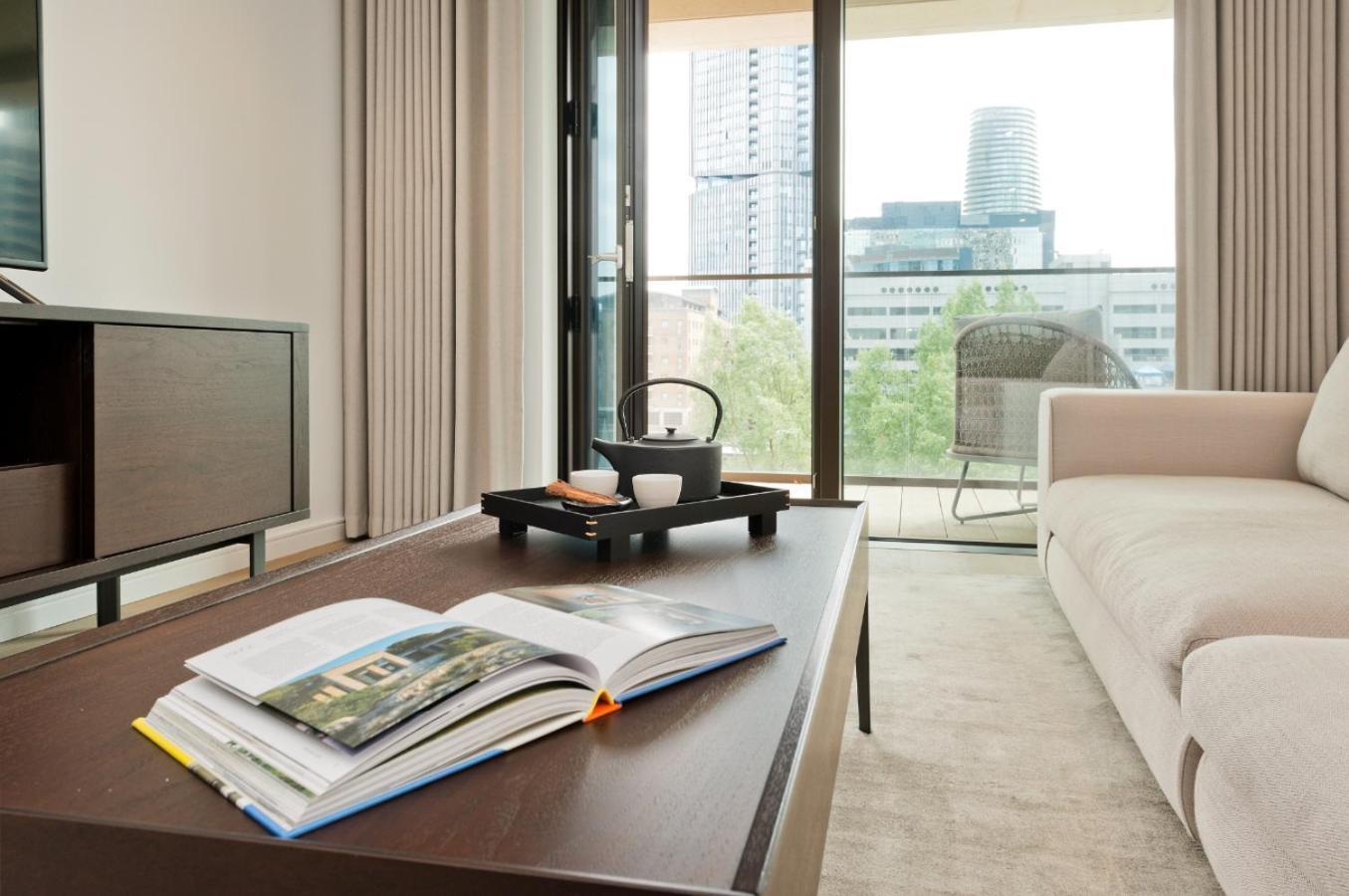 Elegant And Modern Apartments In Canary Wharf Right Next To Thames Londen Buitenkant foto