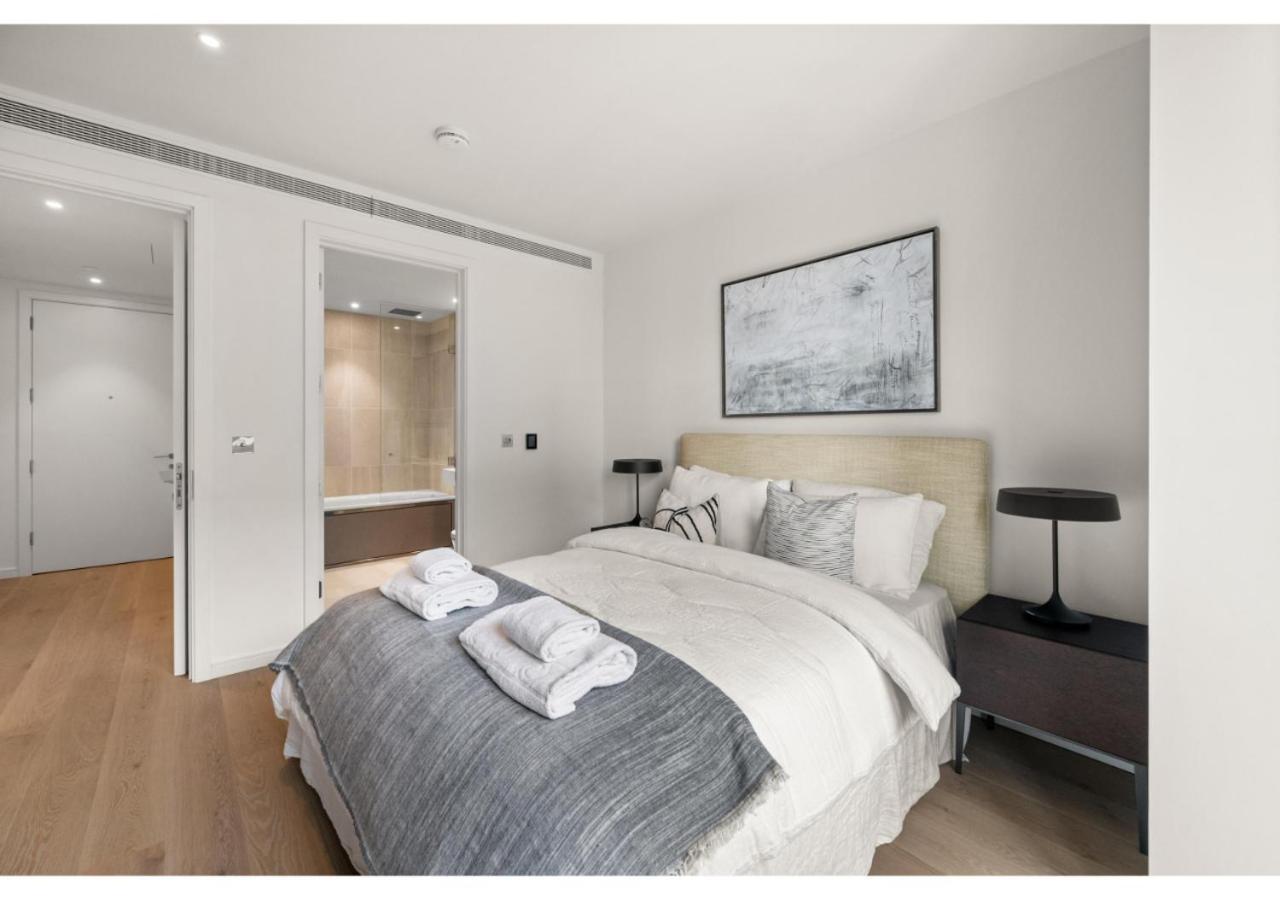Elegant And Modern Apartments In Canary Wharf Right Next To Thames Londen Buitenkant foto