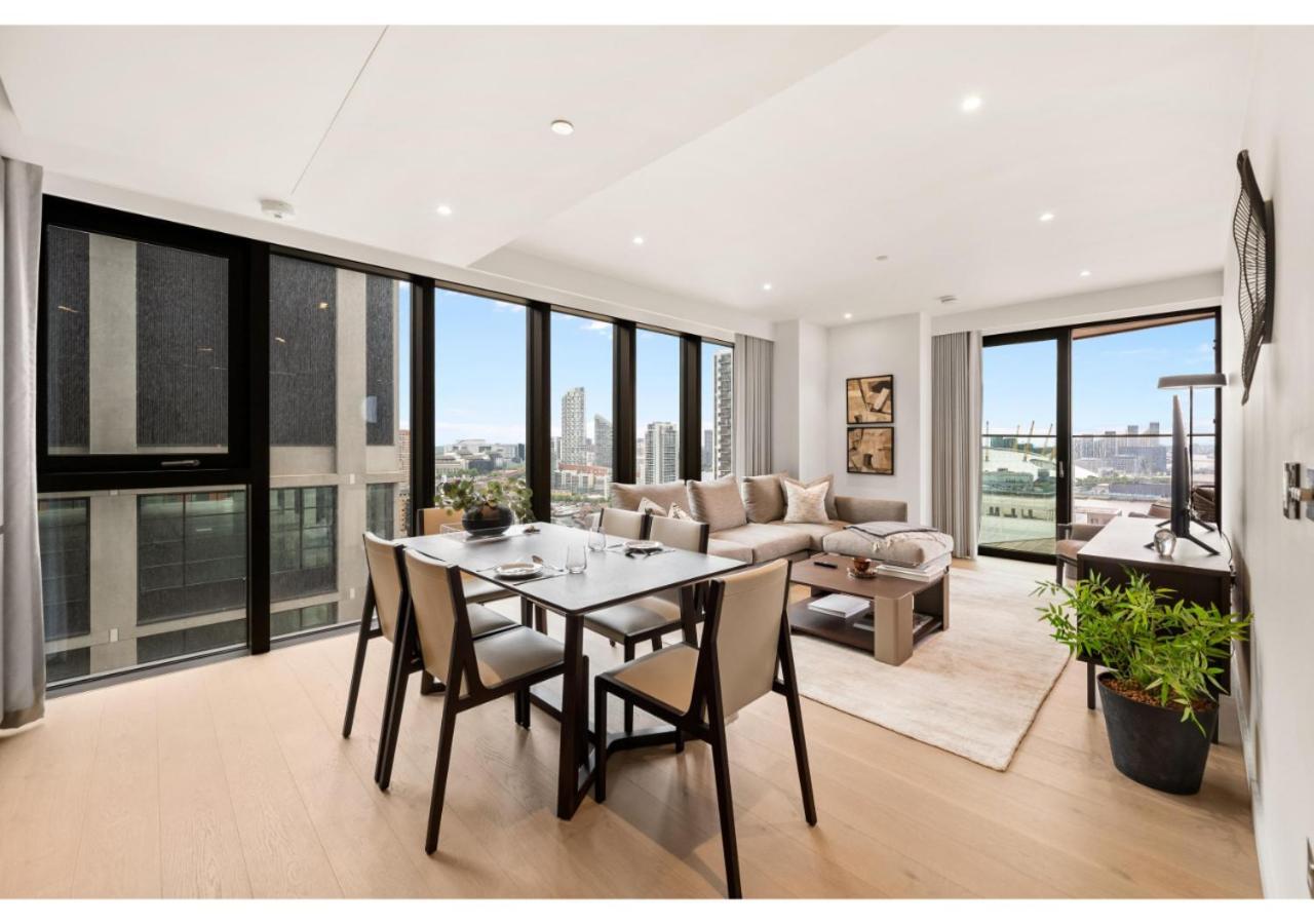Elegant And Modern Apartments In Canary Wharf Right Next To Thames Londen Buitenkant foto