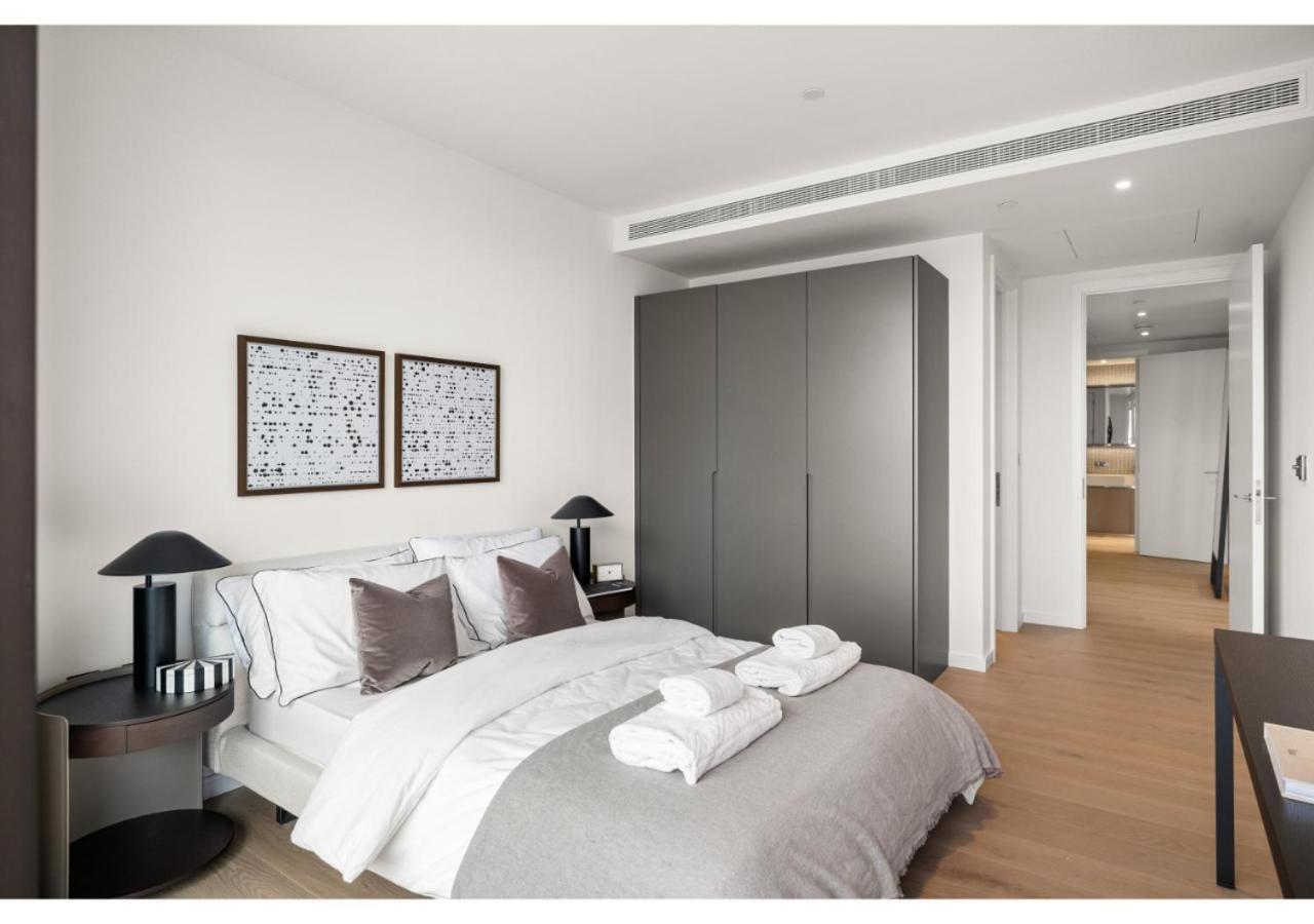 Elegant And Modern Apartments In Canary Wharf Right Next To Thames Londen Buitenkant foto