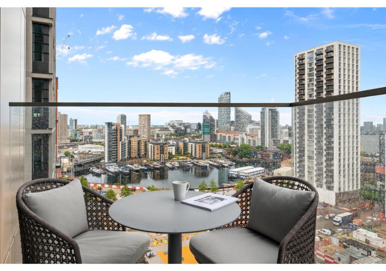 Elegant And Modern Apartments In Canary Wharf Right Next To Thames Londen Buitenkant foto