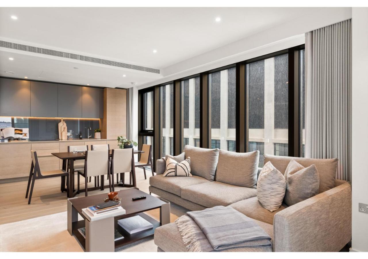 Elegant And Modern Apartments In Canary Wharf Right Next To Thames Londen Buitenkant foto