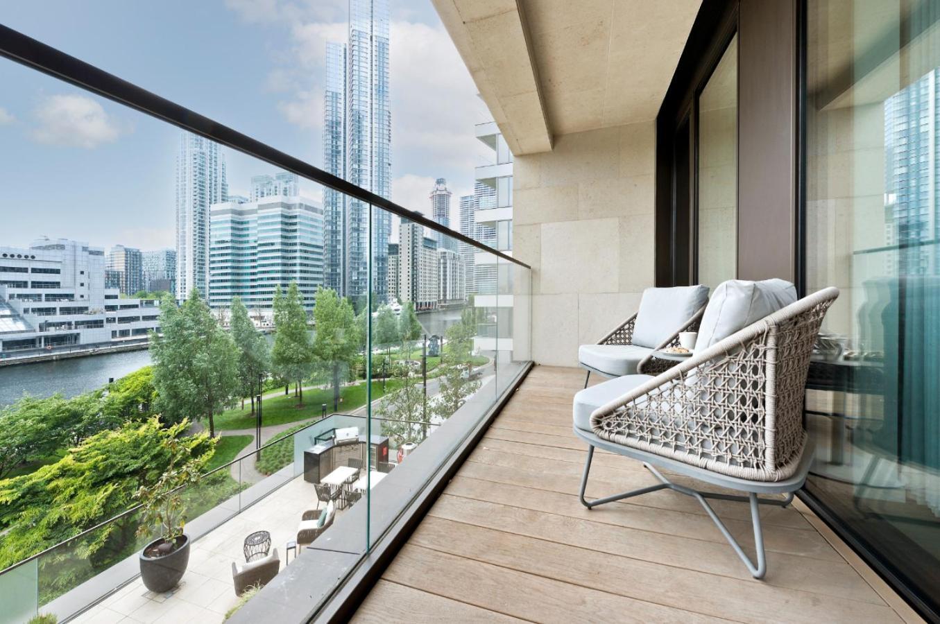 Elegant And Modern Apartments In Canary Wharf Right Next To Thames Londen Buitenkant foto