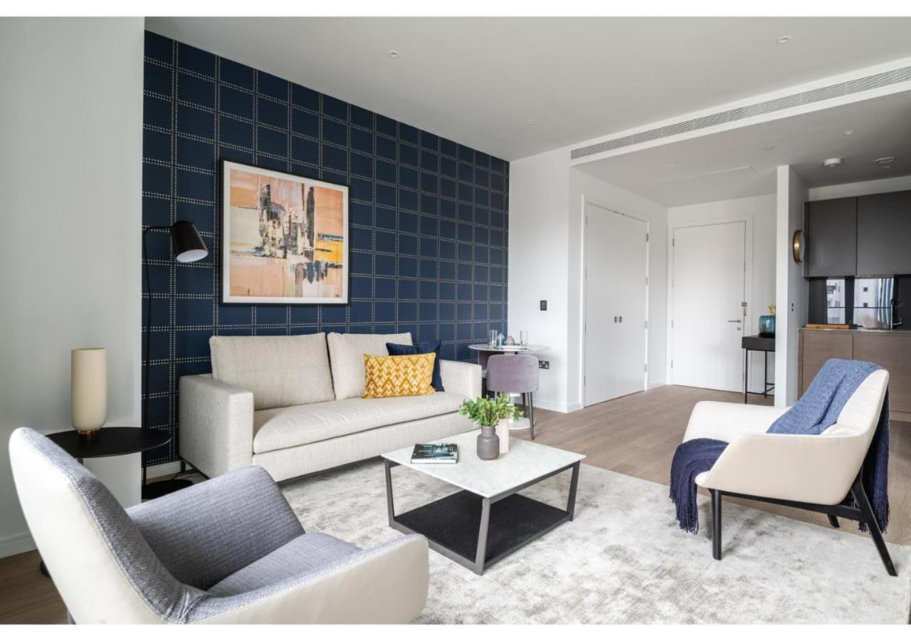 Elegant And Modern Apartments In Canary Wharf Right Next To Thames Londen Buitenkant foto