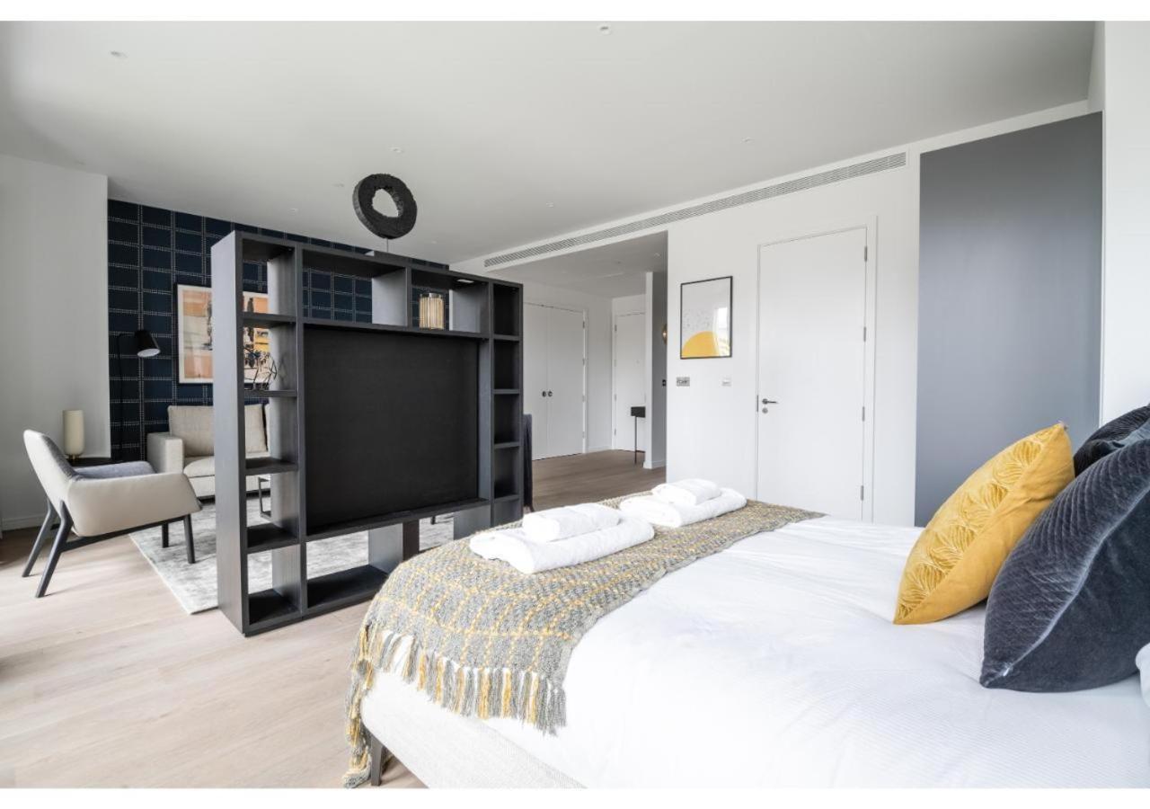 Elegant And Modern Apartments In Canary Wharf Right Next To Thames Londen Buitenkant foto