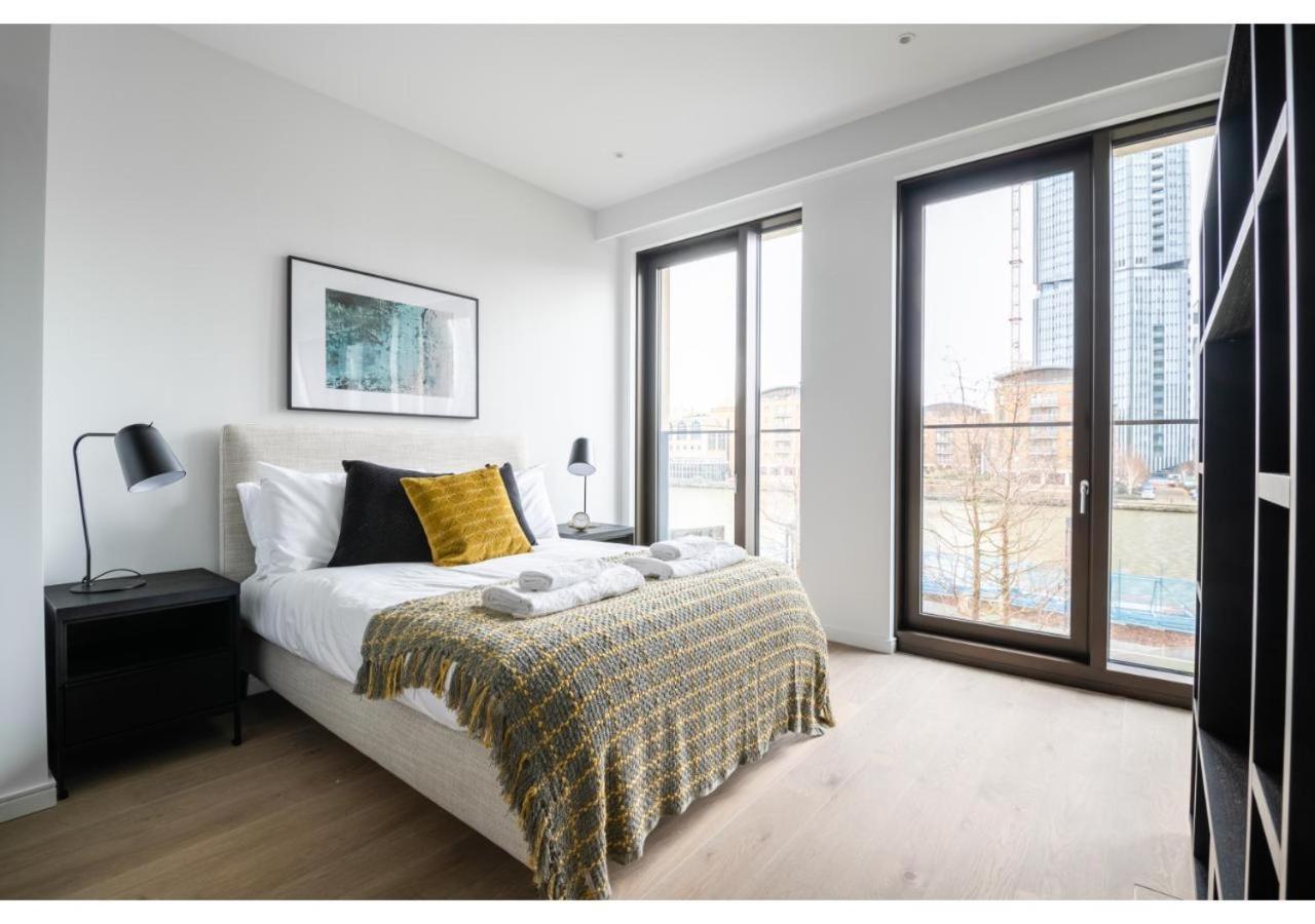 Elegant And Modern Apartments In Canary Wharf Right Next To Thames Londen Buitenkant foto
