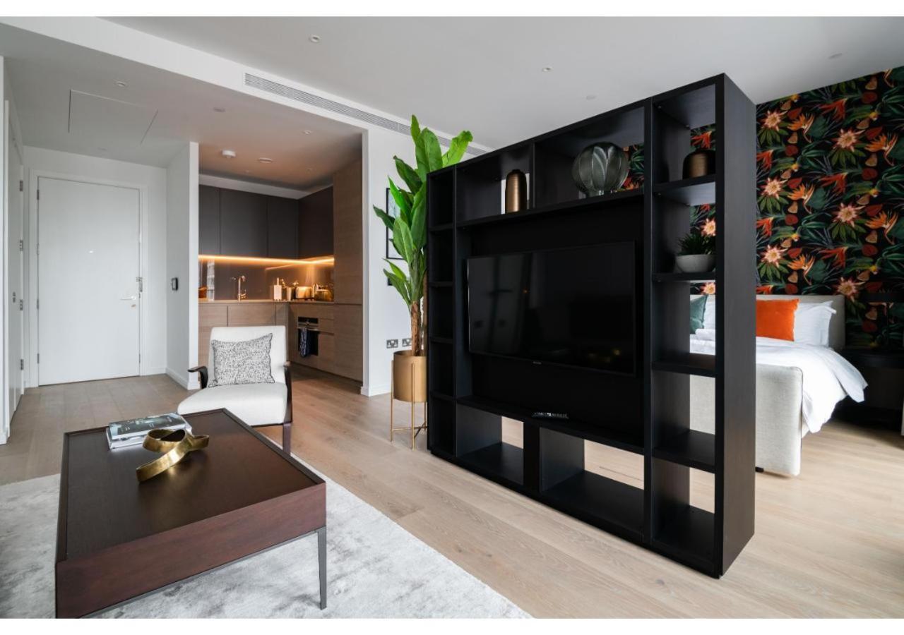 Elegant And Modern Apartments In Canary Wharf Right Next To Thames Londen Buitenkant foto