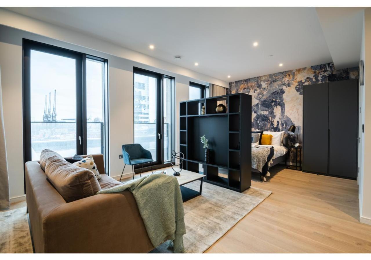 Elegant And Modern Apartments In Canary Wharf Right Next To Thames Londen Buitenkant foto